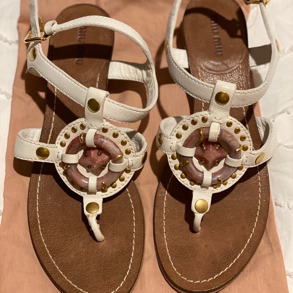 NWOT Prada MiuMiu Sandals